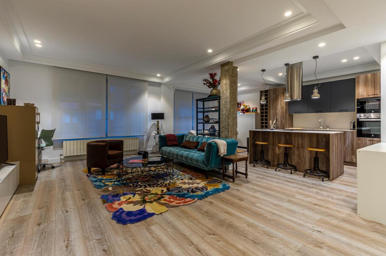 110 M2 Central Apartment In Abando Close To Guggenheim With Parking Bilbao Dış mekan fotoğraf