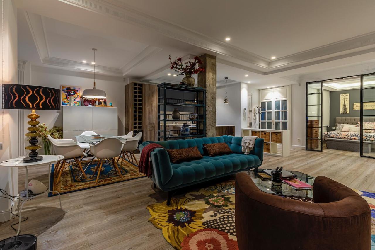 110 M2 Central Apartment In Abando Close To Guggenheim With Parking Bilbao Dış mekan fotoğraf